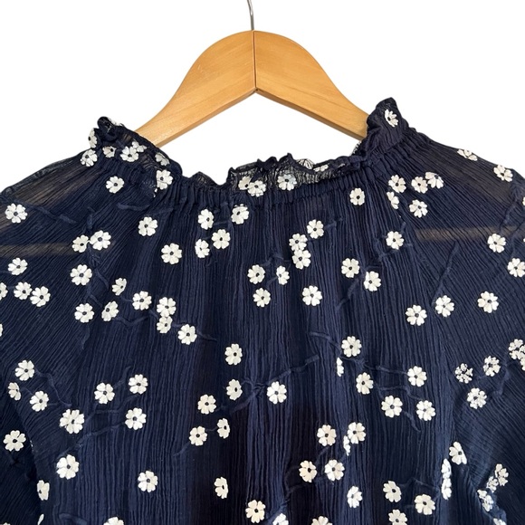 Rebecca Taylor Alessandra Floral-Print Textured Top size S excellent condition - Picture 7 of 10